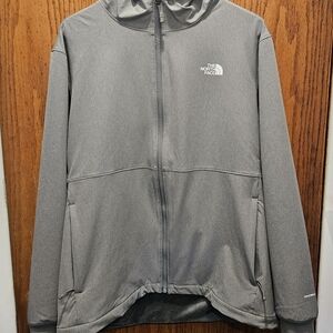 The North Face Gray Lightweight Full-Zip Hooded Jacket